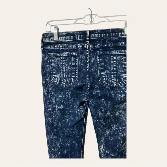 0827. Rag AND BONE DENIM JEANS SKINNY SIZE 27 ACID WASH IN COLOR - Picture 10 of 12